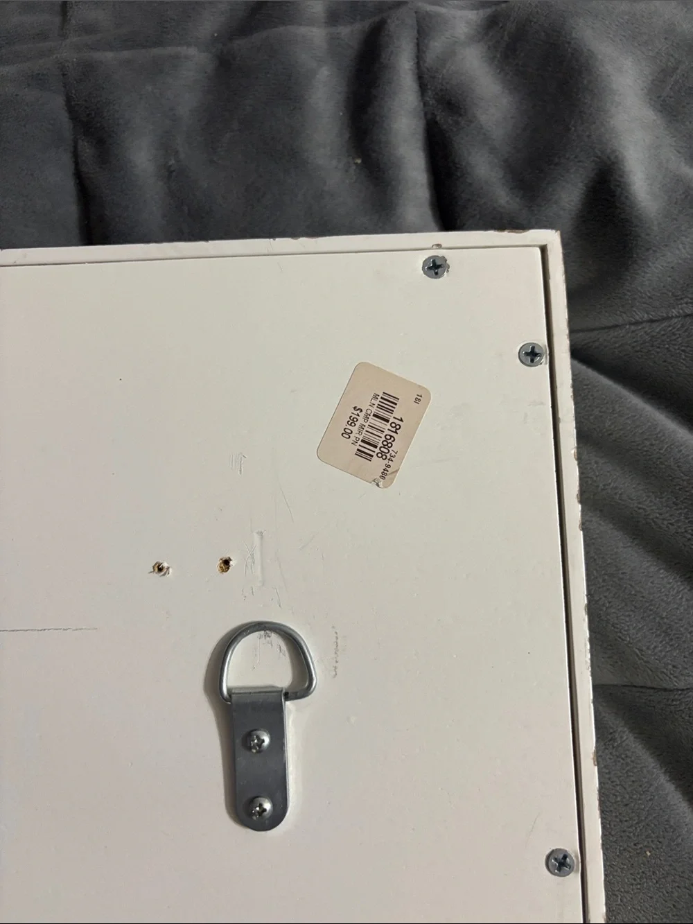 White Wall-Mount Electronic Display Housing - White